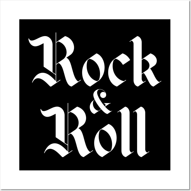 rock & roll logo Wall Art by lkn